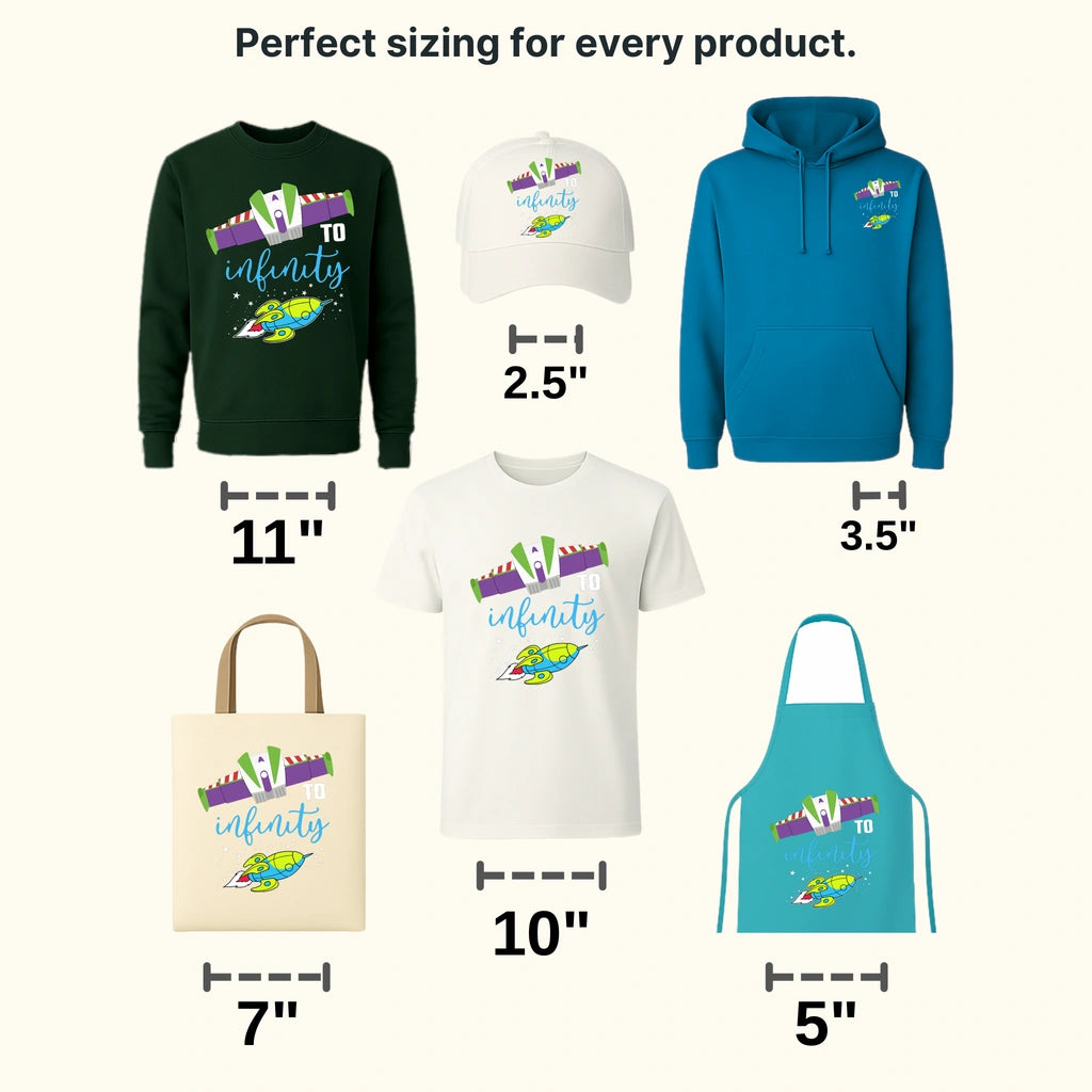 To Infinity And Beyond Toy Story Design - DTF heat transfer - transferlegend