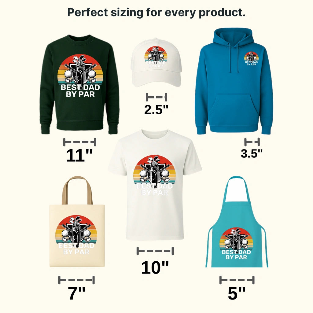 Best Dad By Par Golf Lover Design - DTF heat transfer - transferlegend