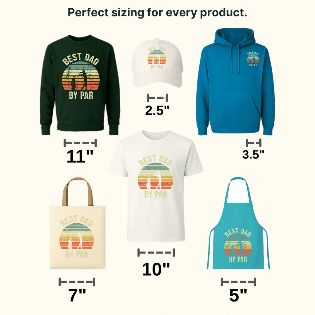 Best Dad By Par Design - DTF heat transfer - transferlegend