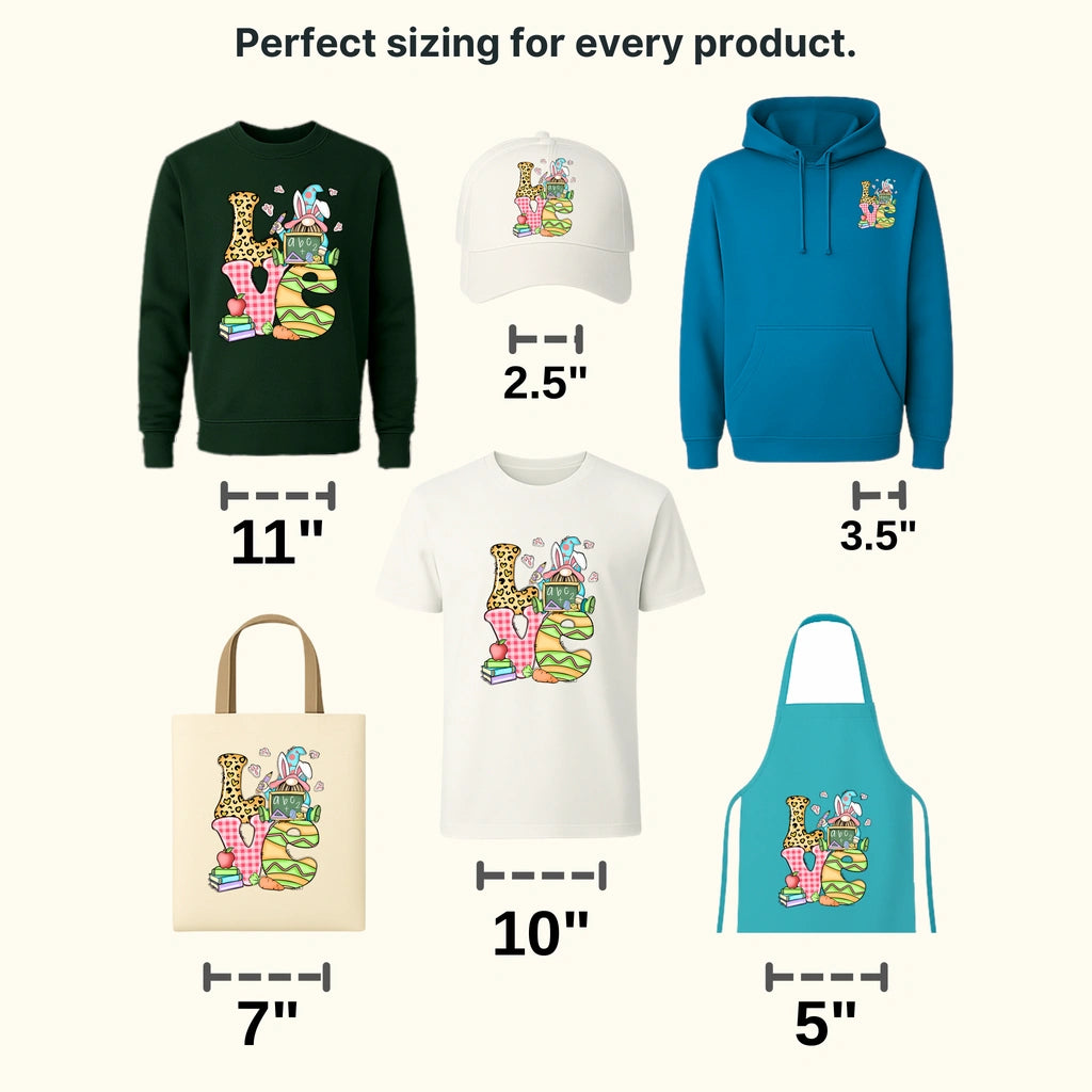 LOVE Easter Design - DTF heat transfer - transferlegend