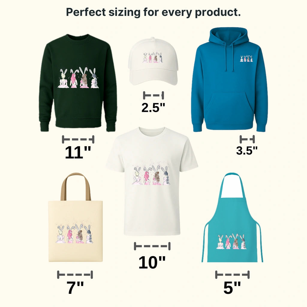 Cartoon Princesses Easter Design - DTF heat transfer - transferlegend