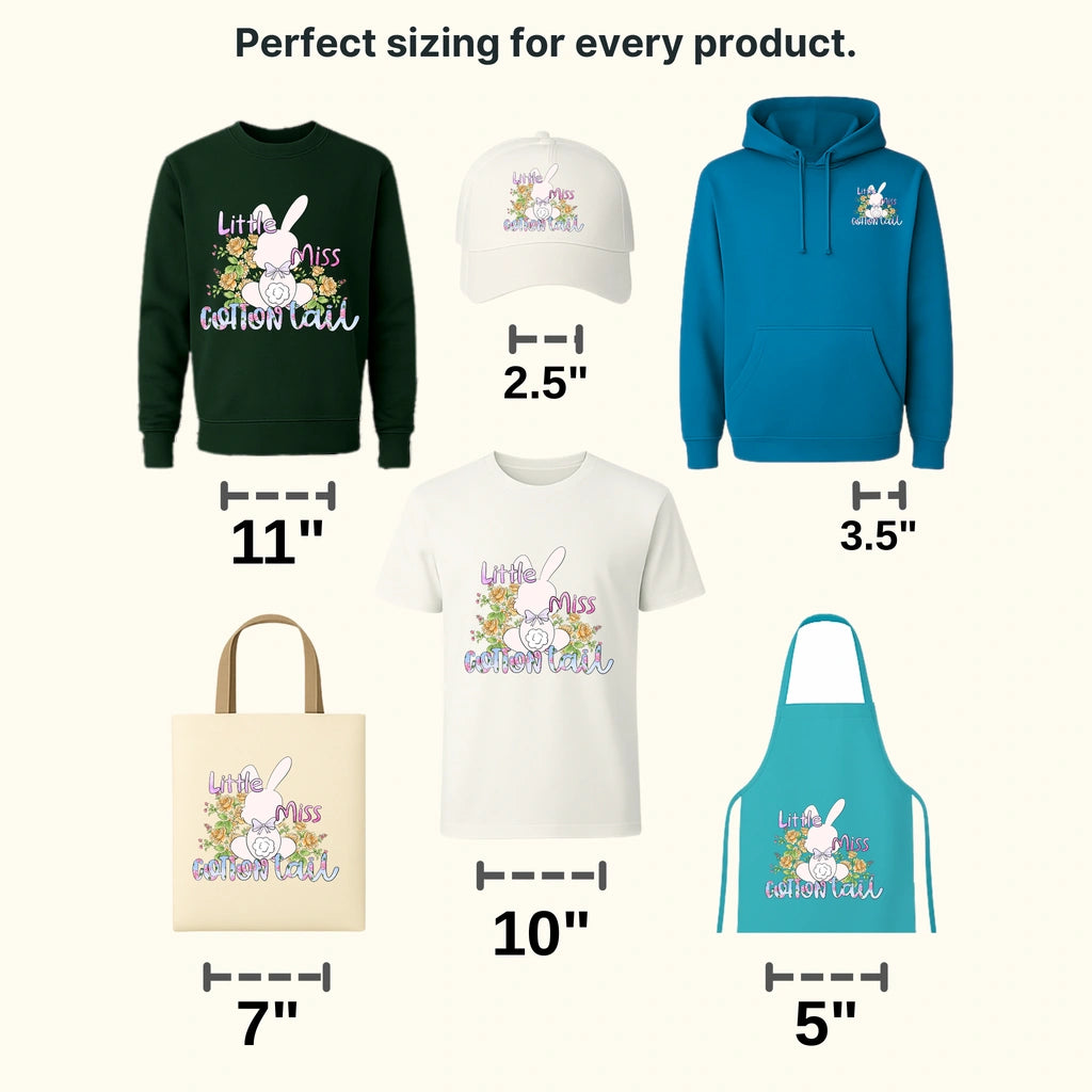Little Miss Cotton Tail Easter Design - DTF heat transfer - transferlegend