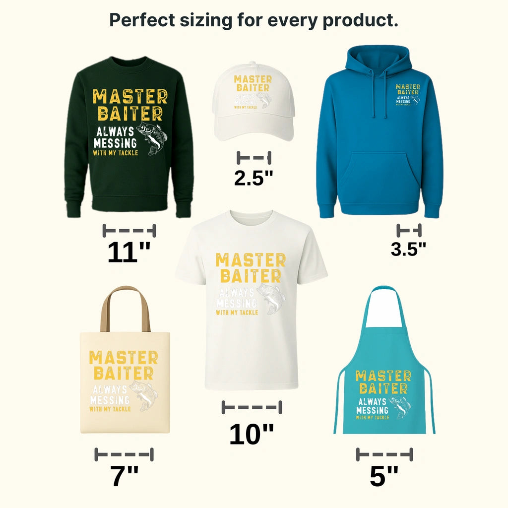 Master Baiter - Fish Design DTF Heat Transfer - transferlegend