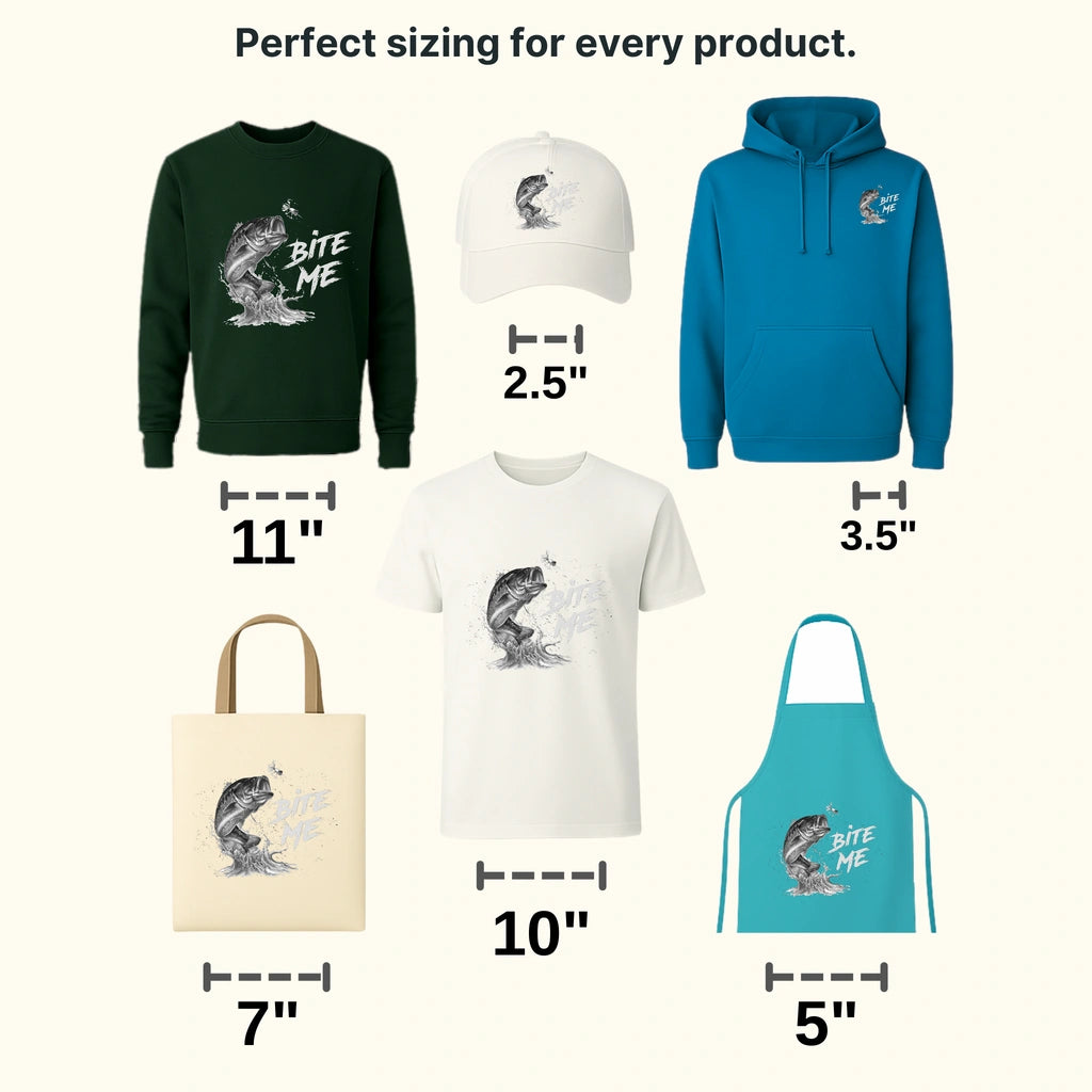 Bite Me Fish - Fish Design DTF Heat Transfer - transferlegend