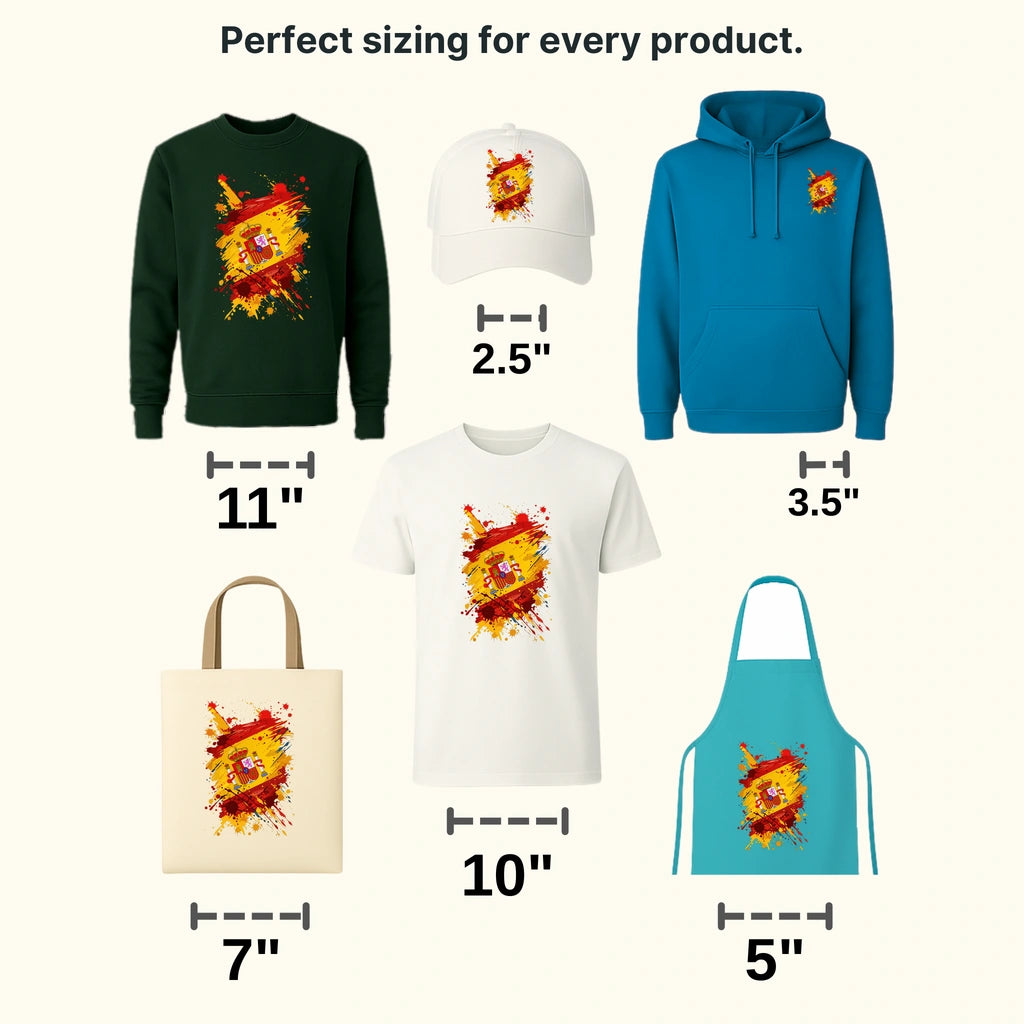 Spain Flag Design - DTF Heat Transfer - transferlegend