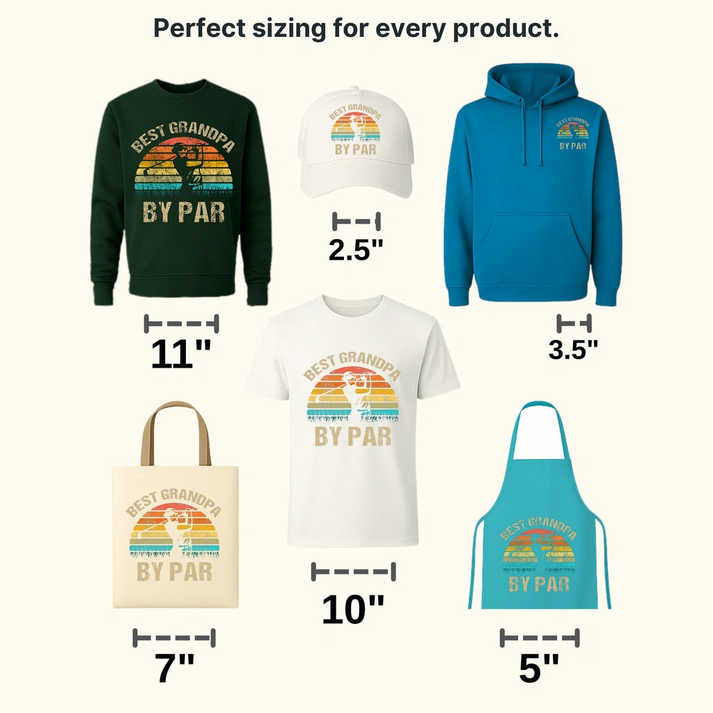 Best Grandpa Golf Design - DTF Heat Transfers