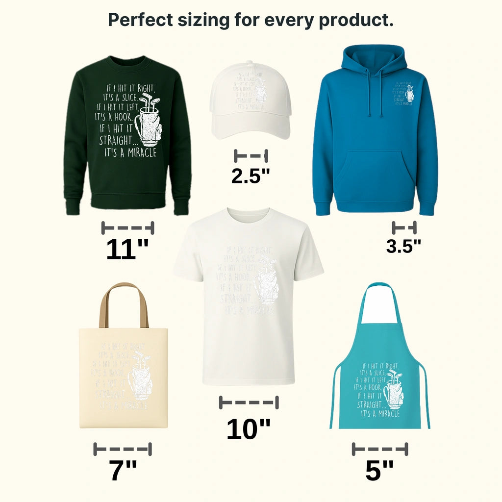 If I Hit It Ride Golf Design - DTF Heat Transfers