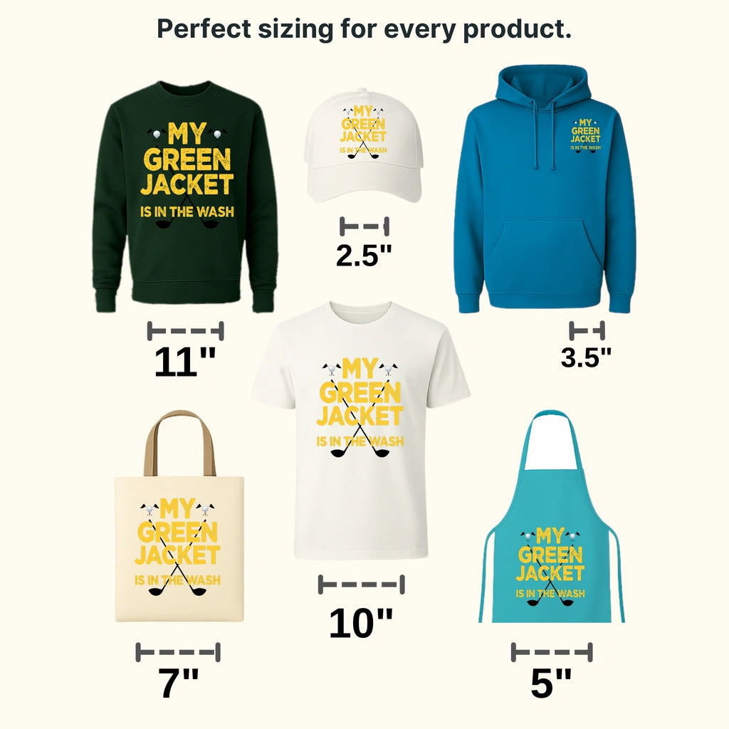 My Green Jacket Golf Design - DTF Heat Transfers