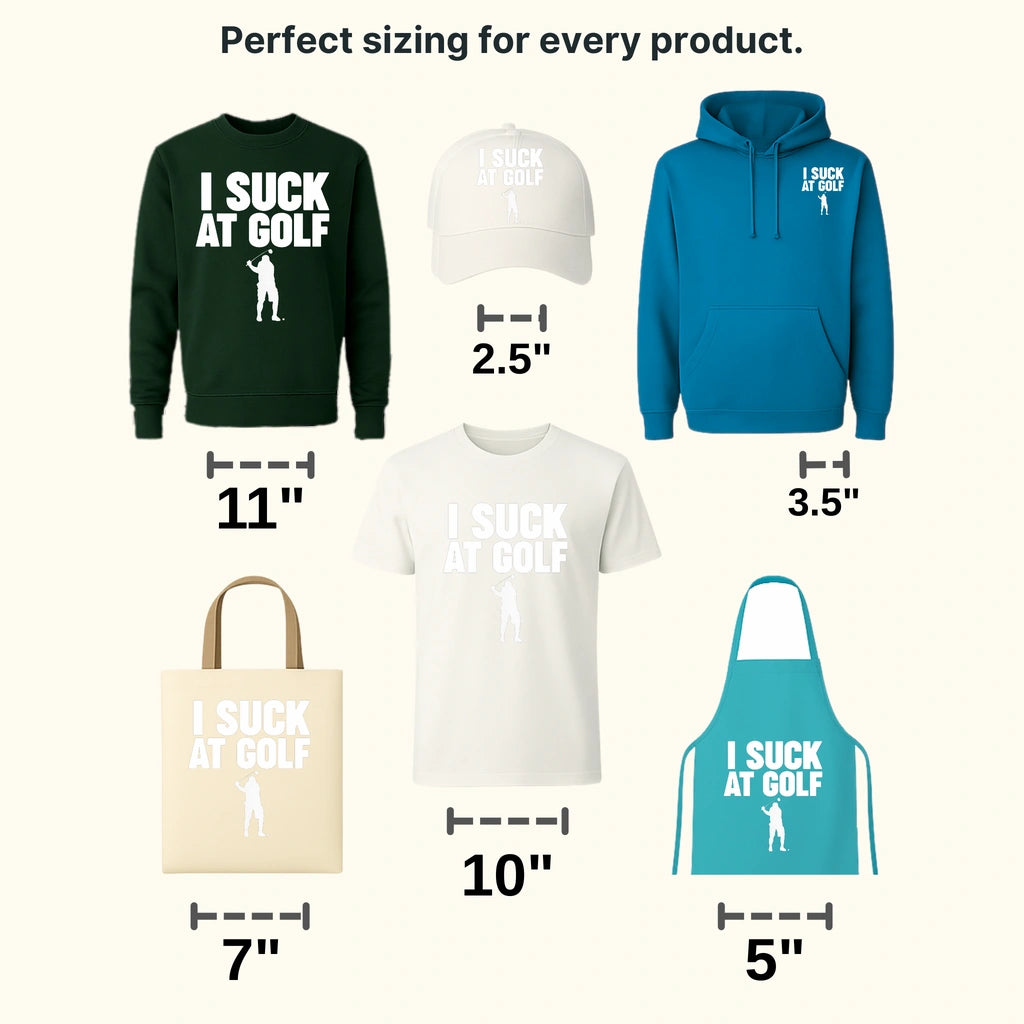 I S**K At Golf Golf Design - DTF Heat Transfers