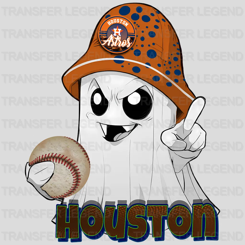Houston Astros MLB Realistic Orange Cap Hat Mockup - DTF Iron On Transfer