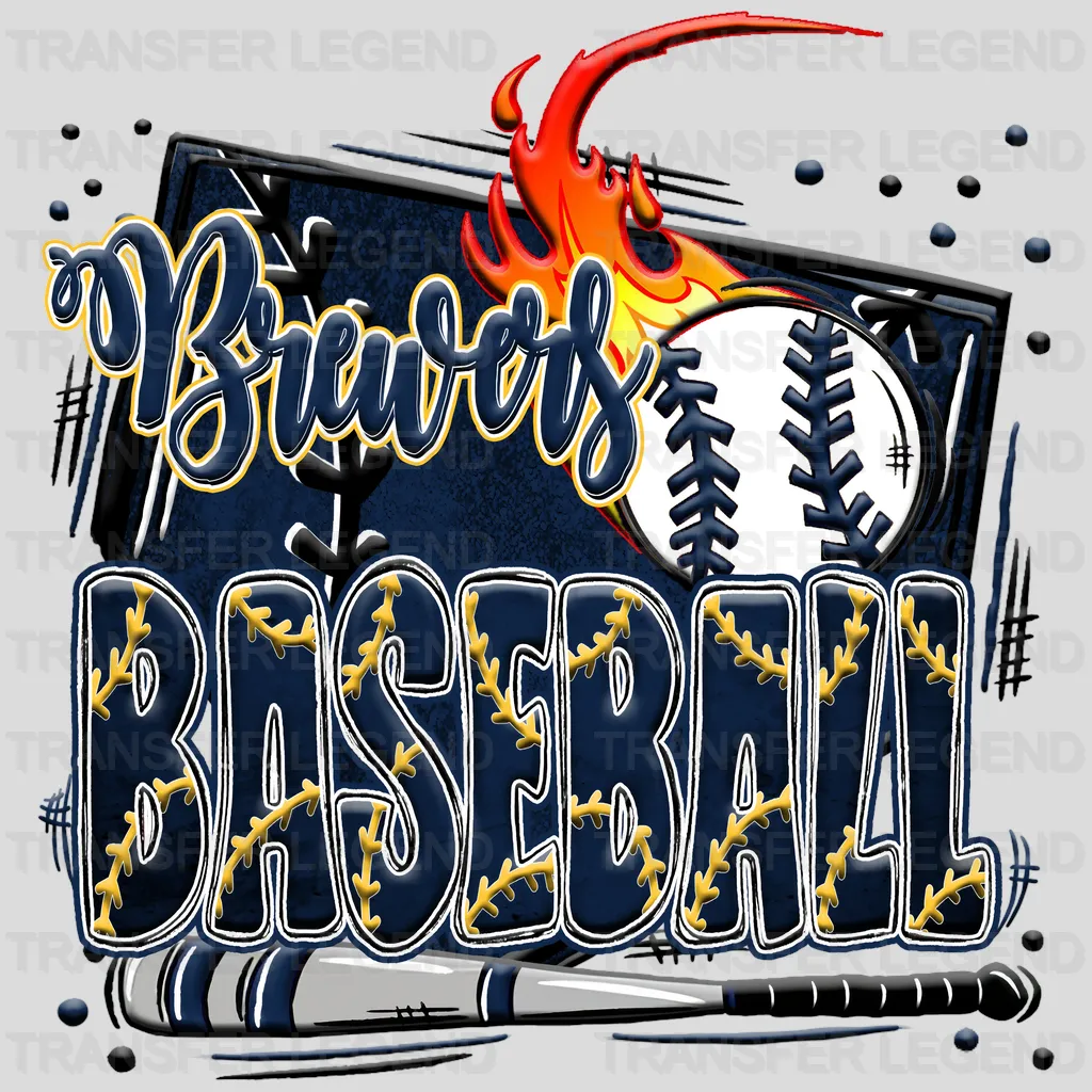 Milwaukee Brewers MLB Brewers DTF Iron On Transfer