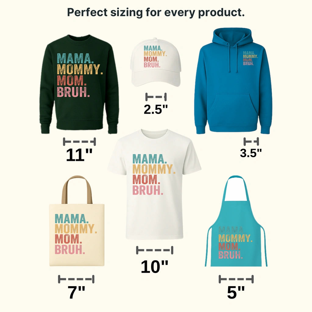 Mama Mommy Mom Bruh - Mothers Day - Funny Mom - Design - DTF heat transfer - transferlegend