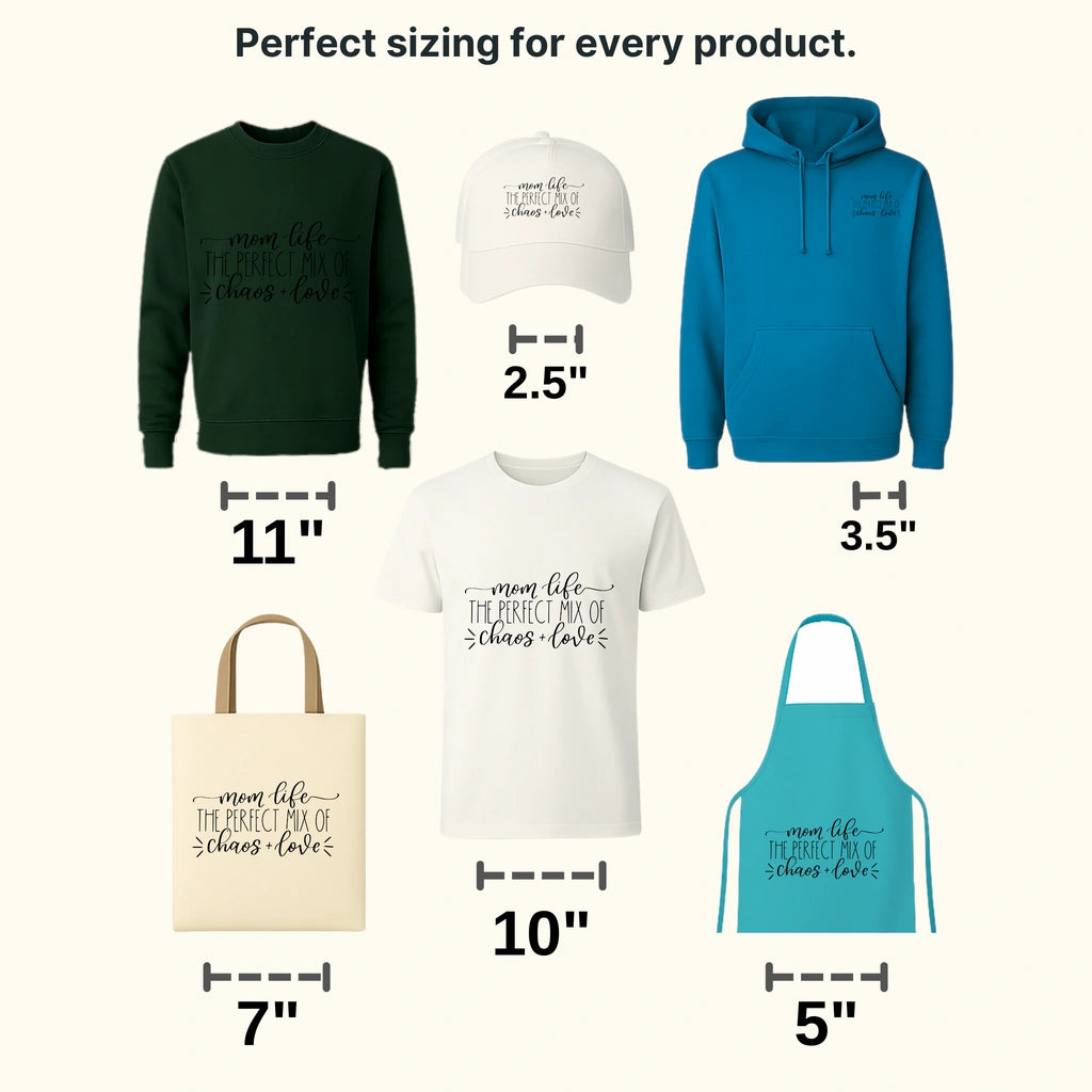 Mom Life The Perfect Mix Of Chaos And Love - Mother's Day - Design - DTF heat transfer - transferlegend