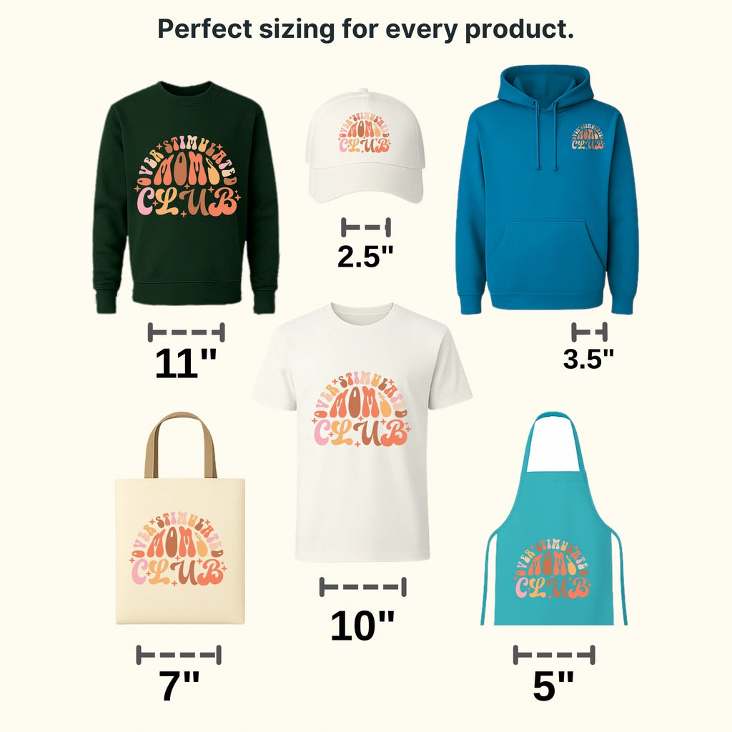 Over Stimulated Moms Club - Mothers Day - DTF Transfer - transferlegend