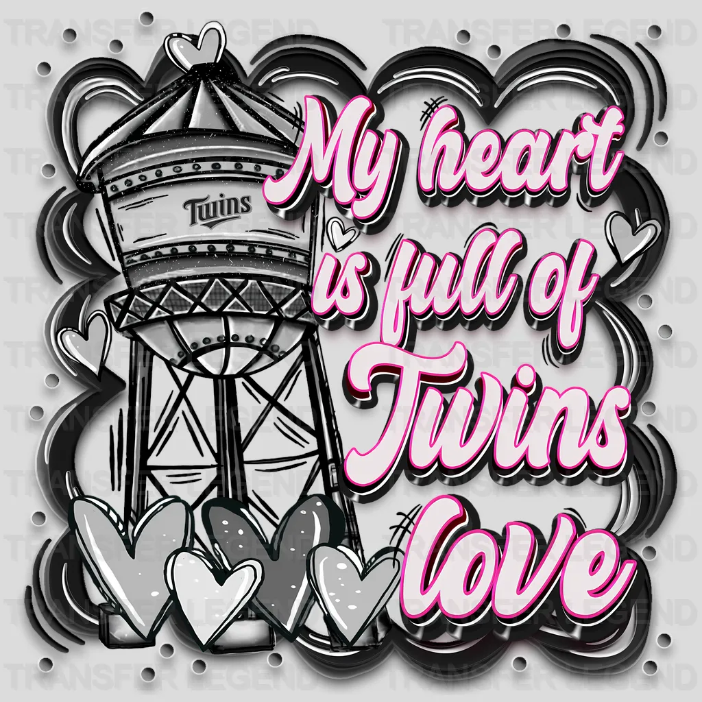 Minnesota Twins MLB My Heart Is Full DTF Iron On Transfer