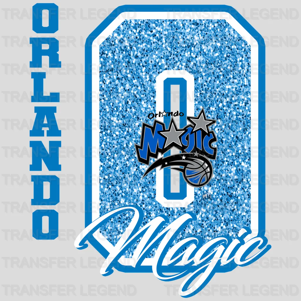 Orlando Magic NBA Glitter Chenille Letter O Logo - DTF Iron On Transfer