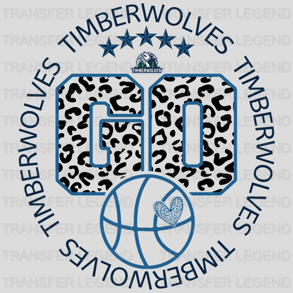 Minnesota Timberwolves NBA Go DTF Iron On Transfer