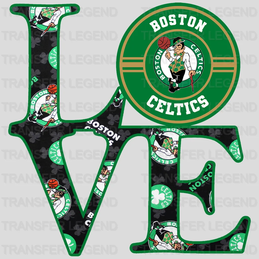 Boston Celtics NBA Love DTF Iron On Transfer