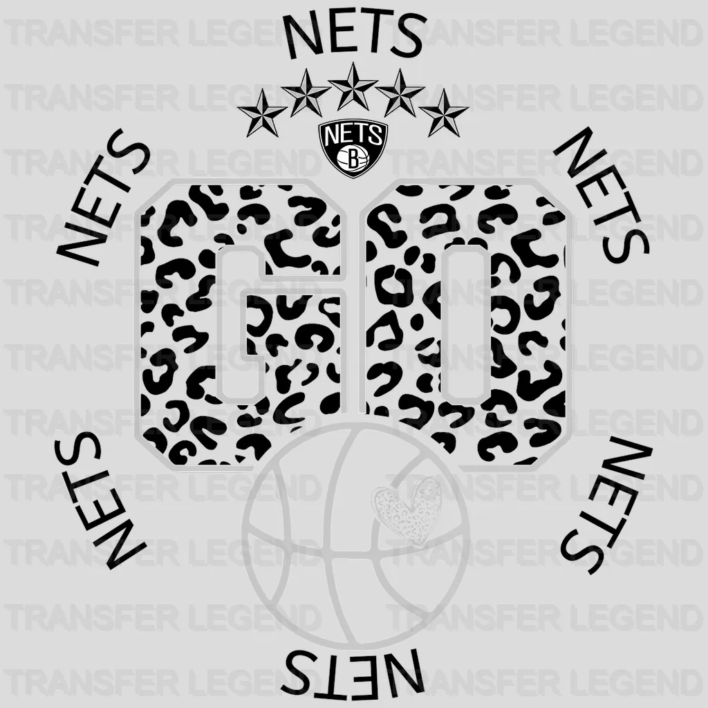 Brooklyn Nets NBA Go DTF Iron On Transfer