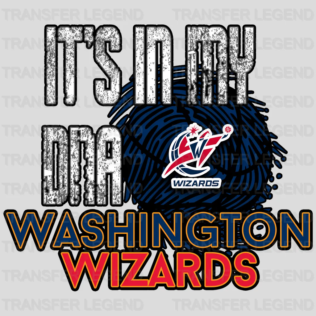 Washington Wizards NBA Go Wizards DTF Iron On Transfer