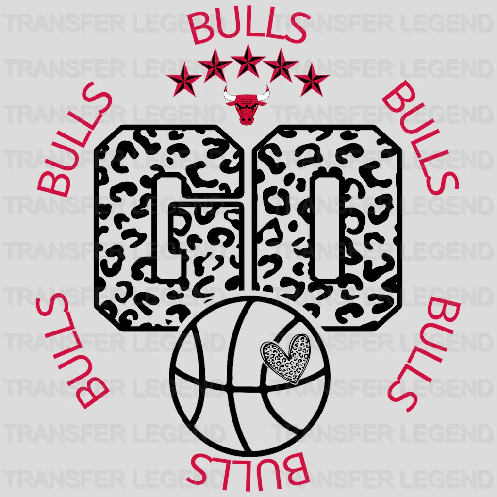 Chicago Bulls NBA Go DTF Iron On Transfer