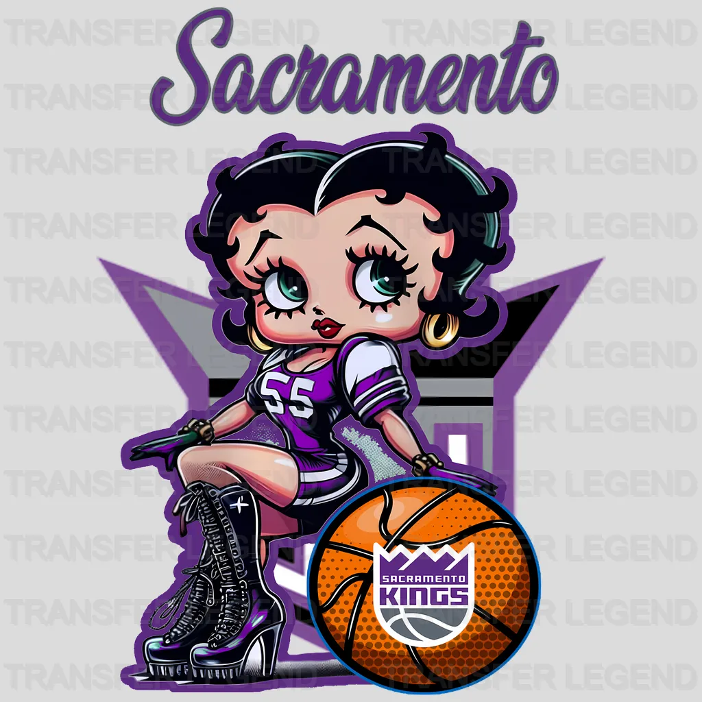 Sacramento Kings NBA All Gas No Brakes DTF Iron On Transfer