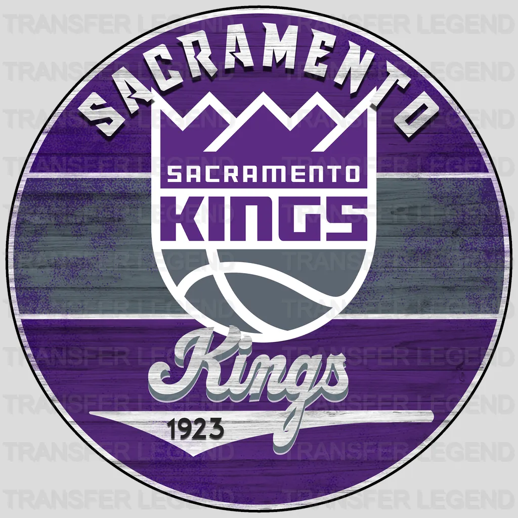 Sacramento Kings NBA Excellence Since 1923 DTF Iron On Transfer