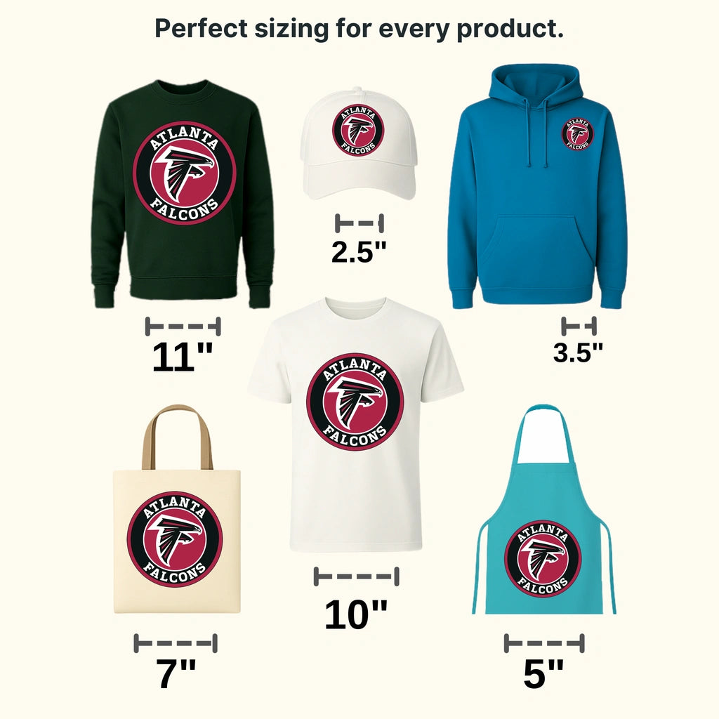 Atlanta Falcons Bat Silhouette Logo NFL Design - DTF Heat Transfer