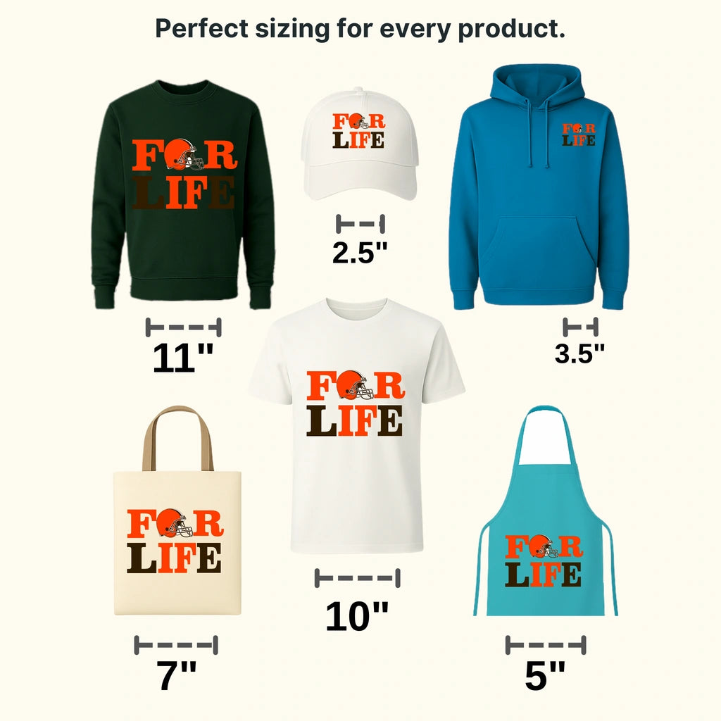 Cleveland Browns Thumbs‑Up Love Emblem NFL Design - DTF Heat Transfer