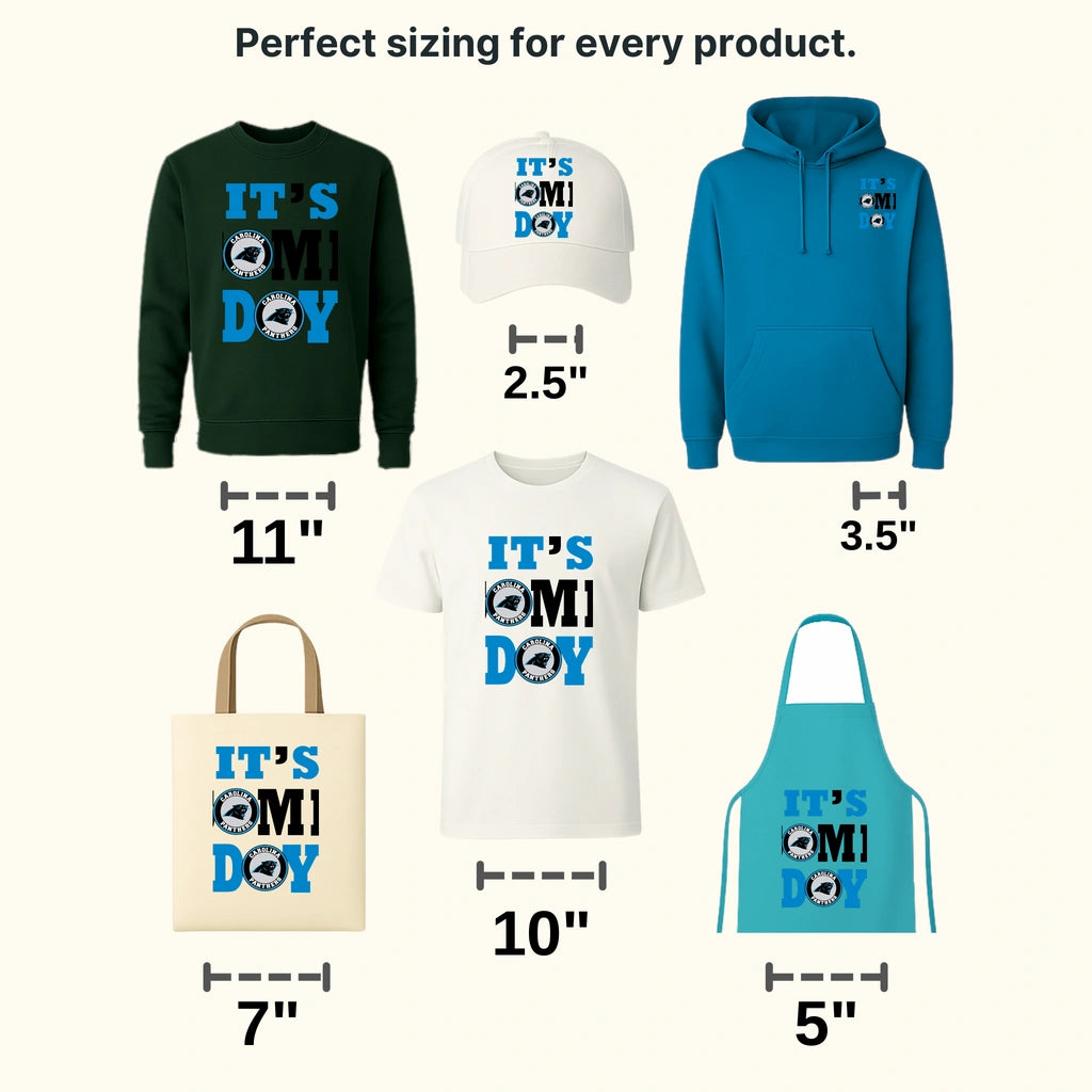 Carolina Panthers “It’s Game Day” Wordmark NFL Design - DTF Heat Transfer