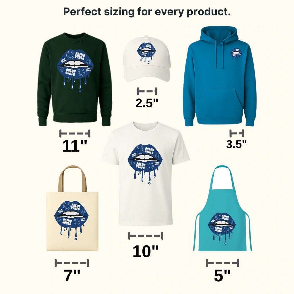 Indianapolis Colts Dripping Football Logo NFL Design - DTF Heat Transfer