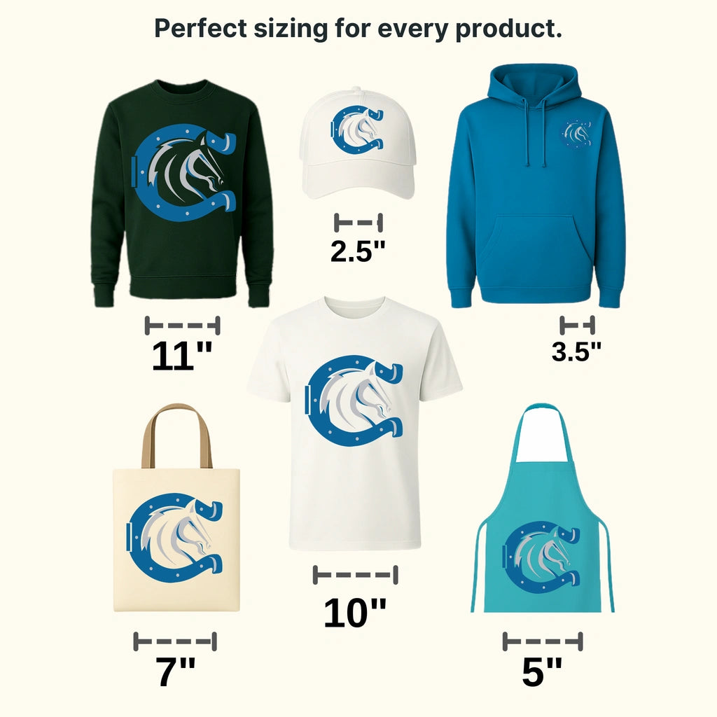 Indianapolis Colts Charging Horse Silhouette NFL Design - DTF Heat Transfer