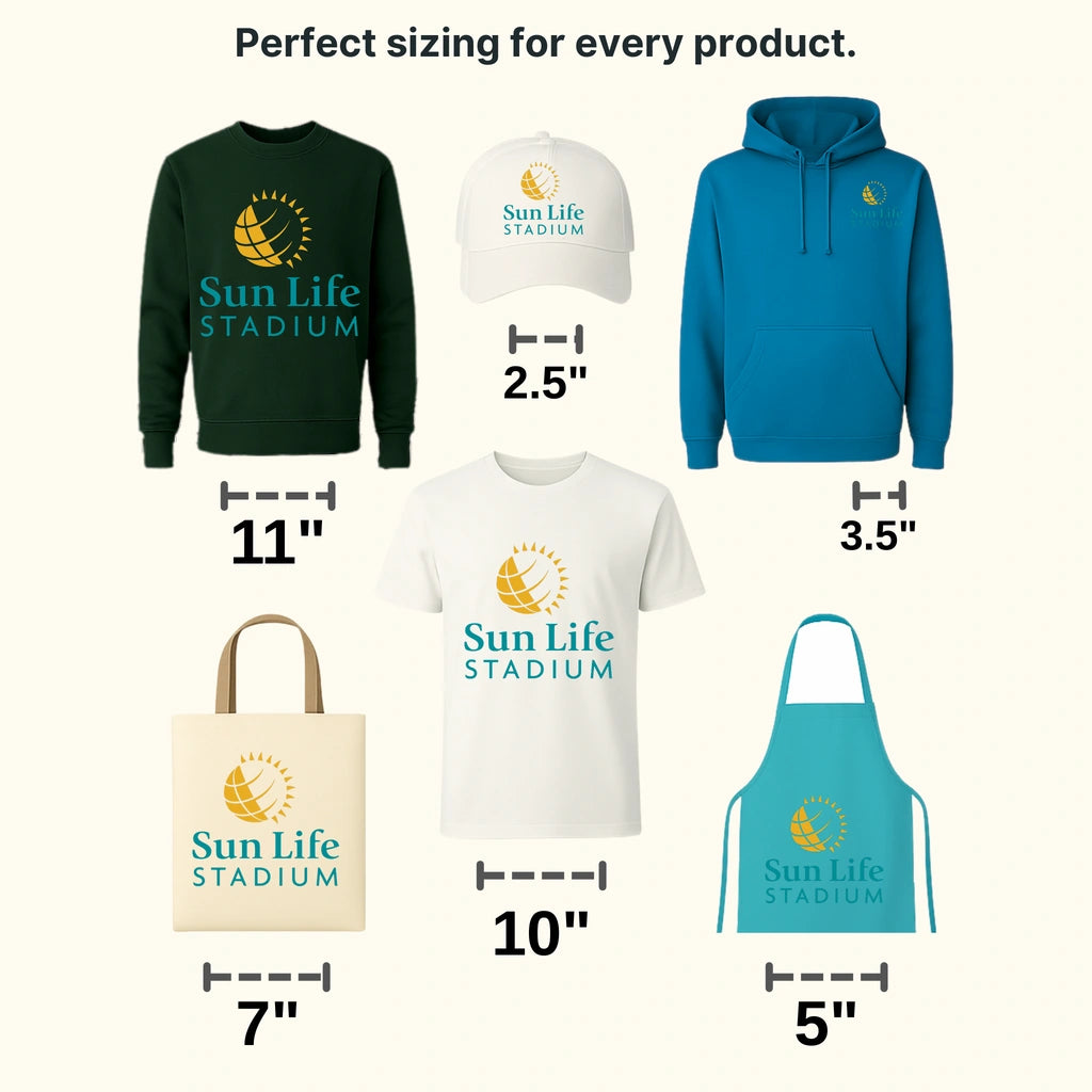 Miami Dolphins Sun Life Stadium Text Logo NFL Design - DTF Heat Transfer