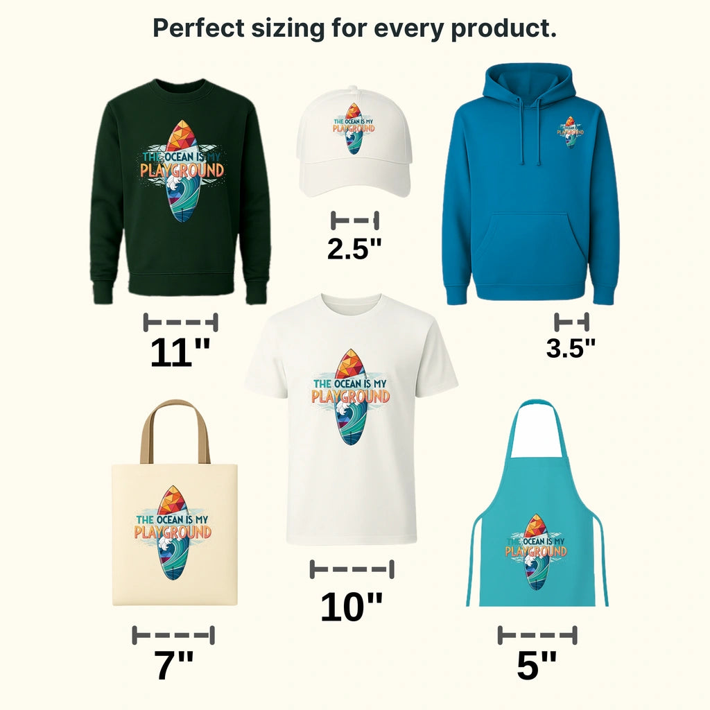 My Playground Surfing Design - DTF Heat Transfers