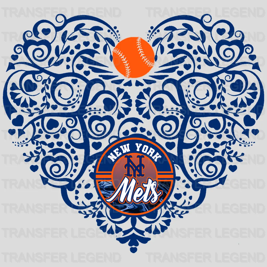 New York Mets MLB New York DTF Iron On Transfer