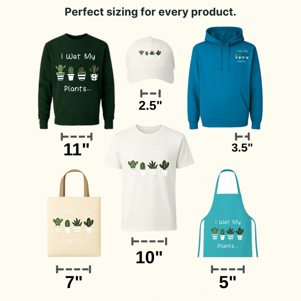 I Wet My Plants... Design - DTF heat transfer - transferlegend