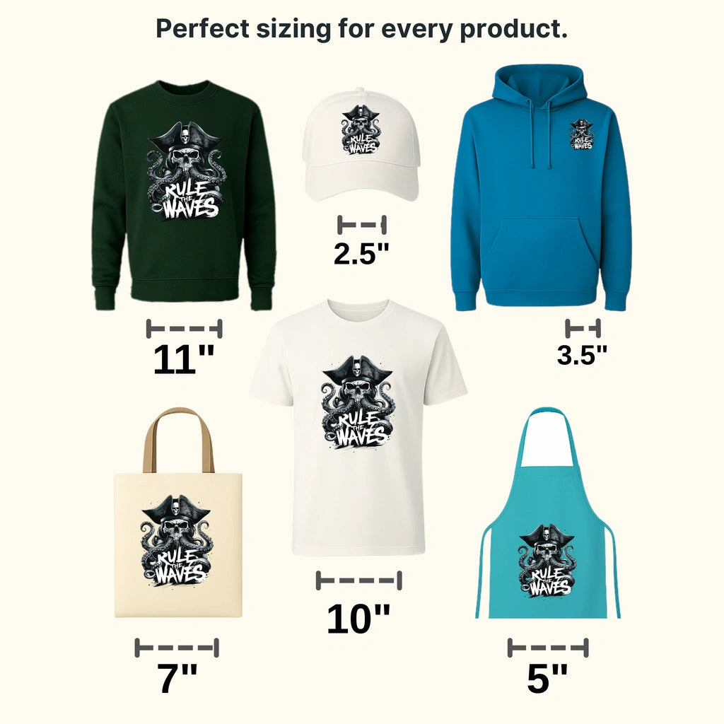 Rule Of Waves Pirate Design - DTF Heat Transfer - transferlegend