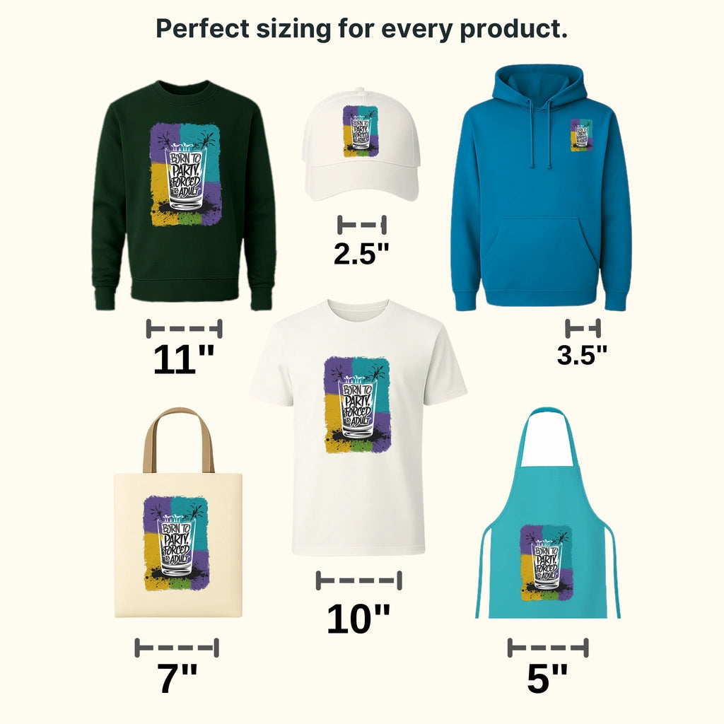 Forced To Adult Party Design - DTF Heat Transfer - transferlegend