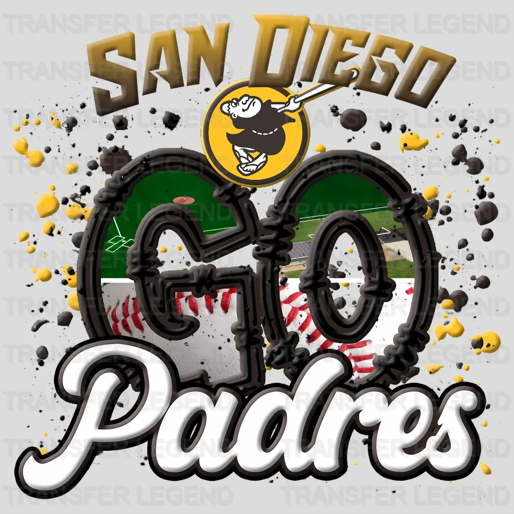 San Diego Padres MLB San Diego Go Padres DTF Iron On Transfer
