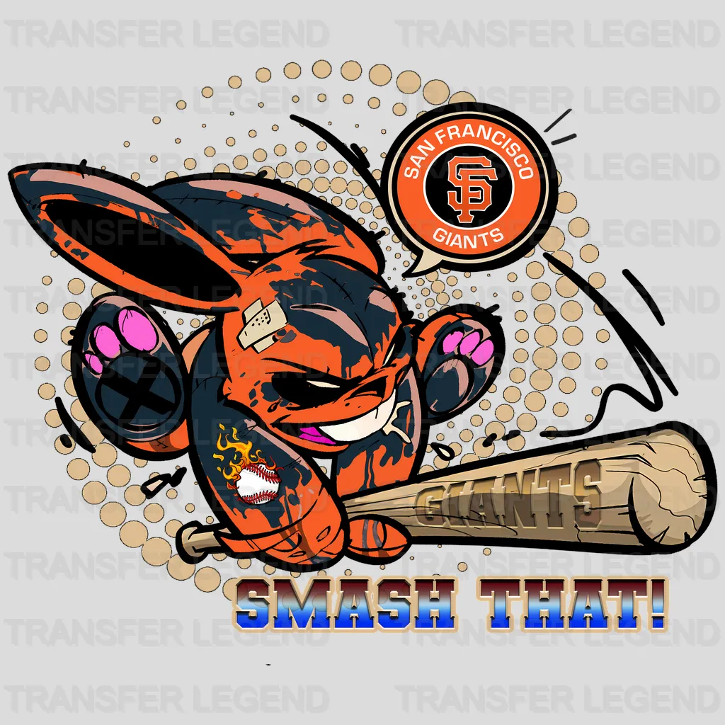 San Francisco Giants MLB Batter Silhouette Splash Art - DTF Iron On Transfer