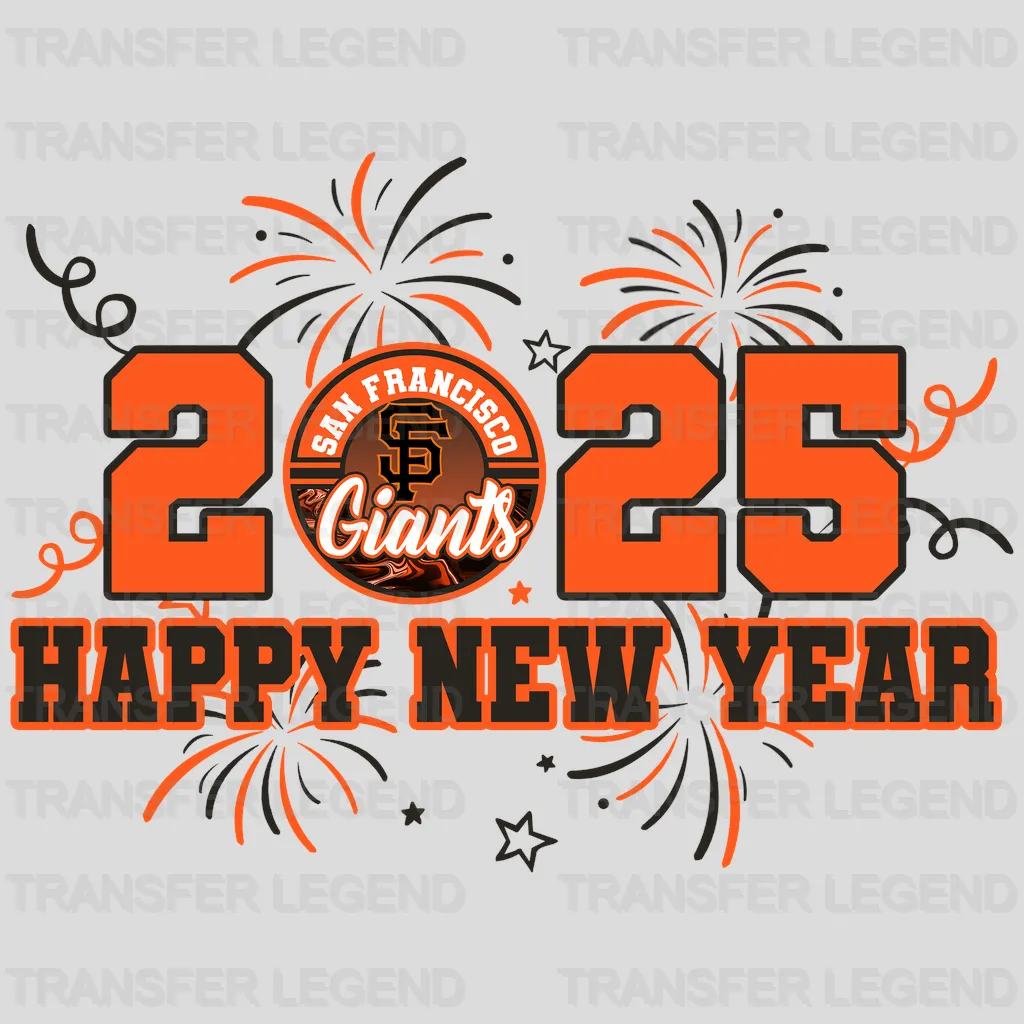 San Francisco Giants MLB Chrome Metal Circle Badge 3D - DTF Iron On Transfer