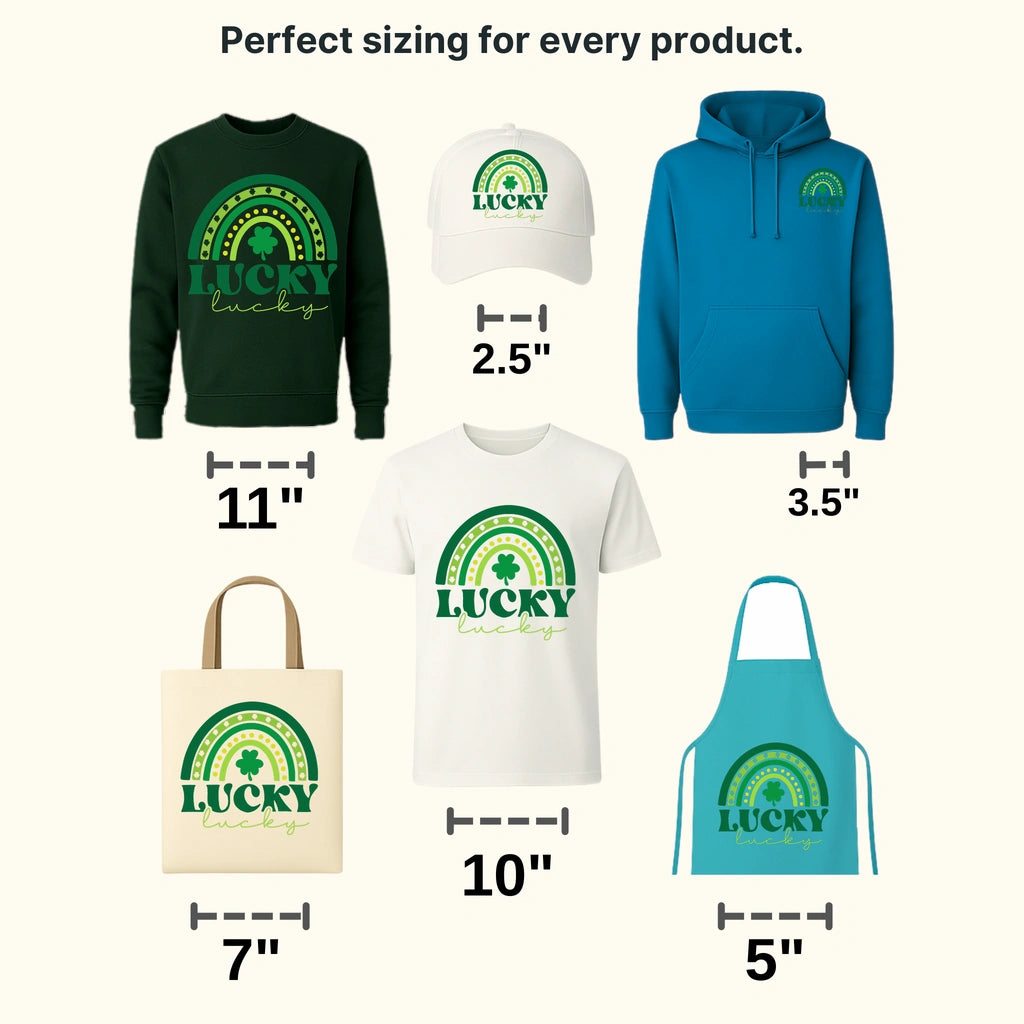 Lucky Rainbow St. Patrick's Day Design - DTF heat transfer - transferlegend