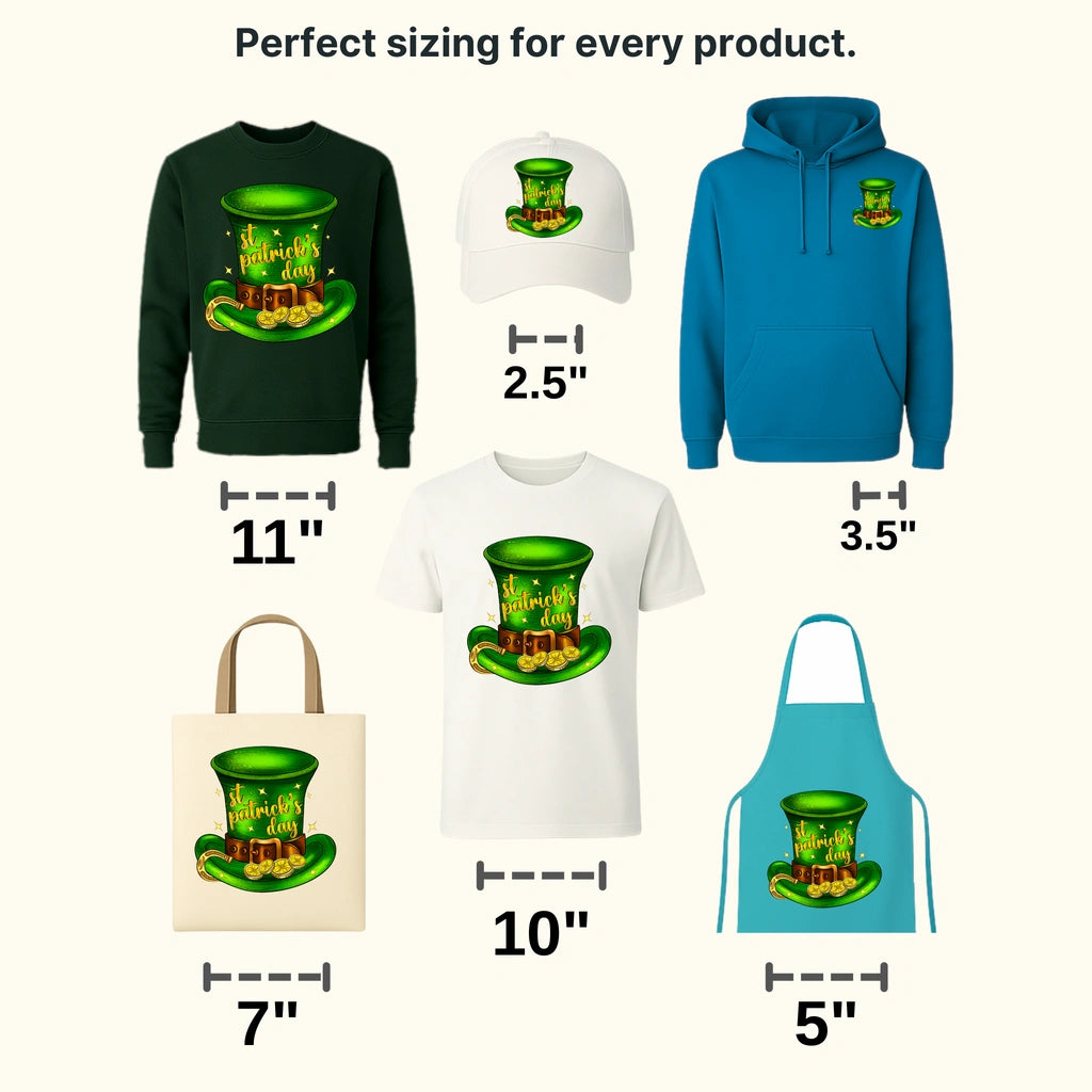 St. Patrick's Day Hat Design - DTF heat transfer - transferlegend