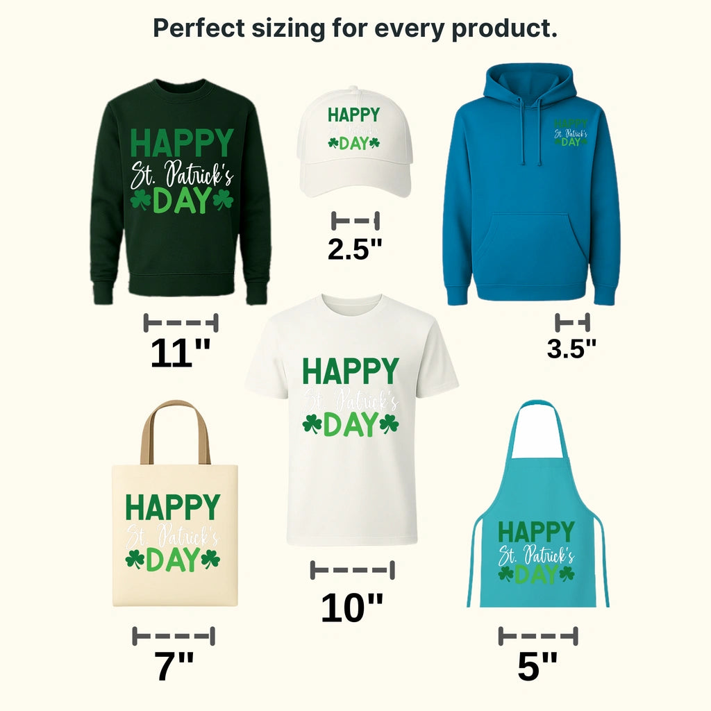 Happy St. Patrick's Day Design - DTF heat transfer - transferlegend