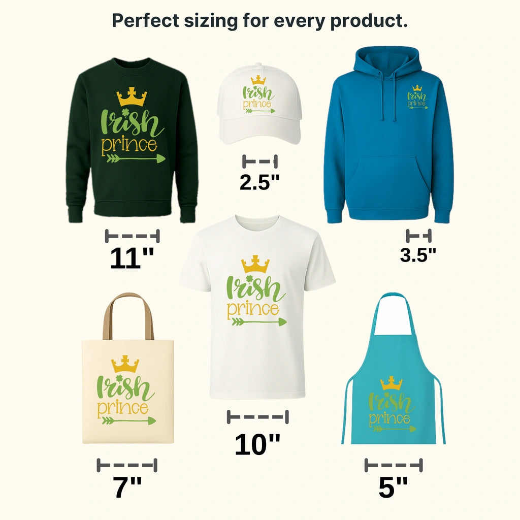 Irish Prince St. Patrick's Day Design - DTF heat transfer - transferlegend