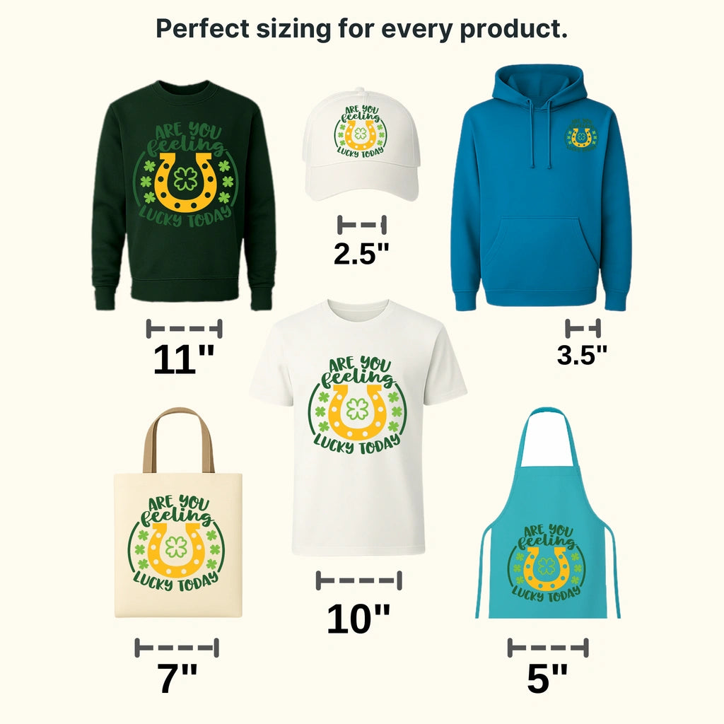 Are You Feeling Lucky Today St. Patrick's Day Design - DTF heat transfer - transferlegend