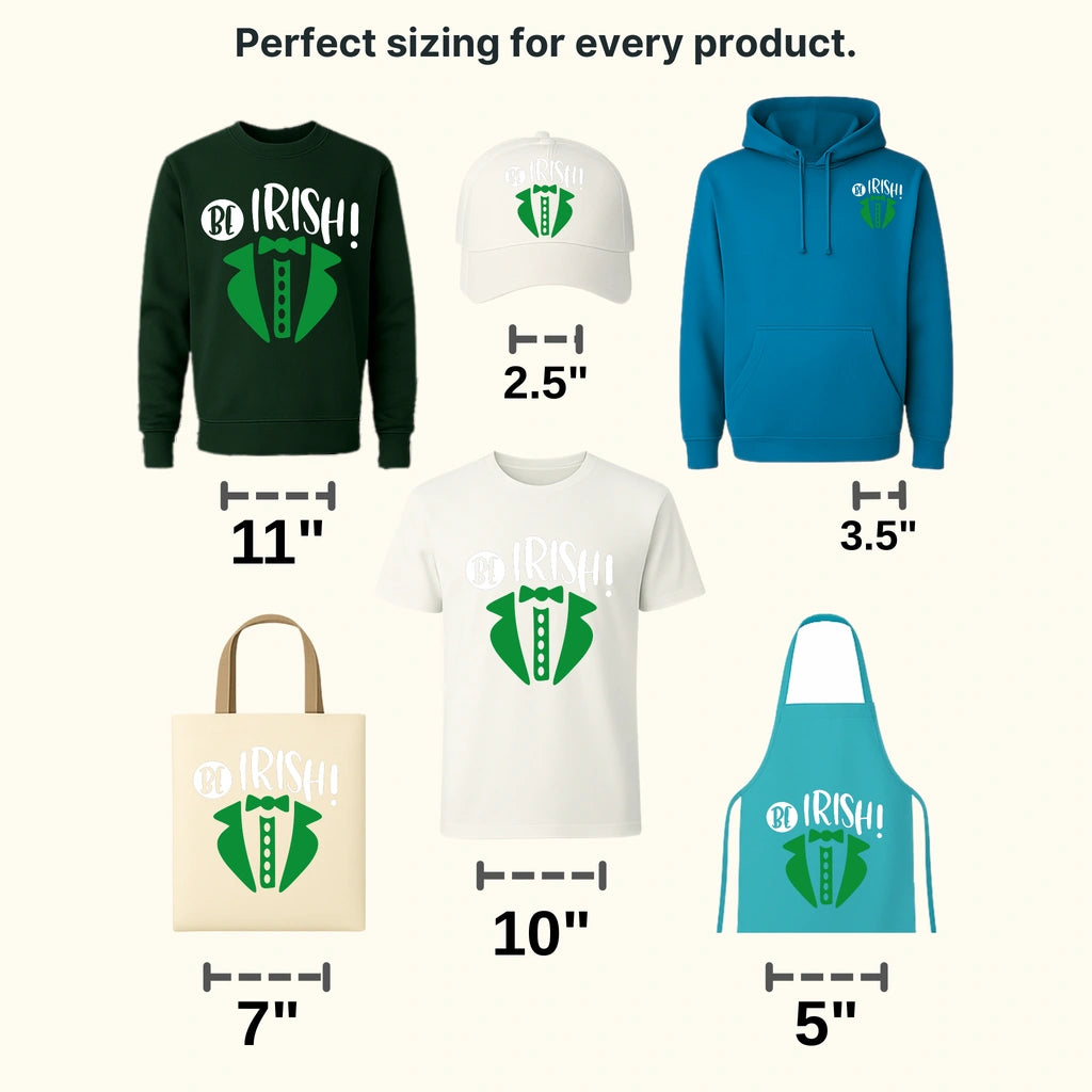 Be Irish St. Patrick's Day Design - DTF heat transfer - transferlegend