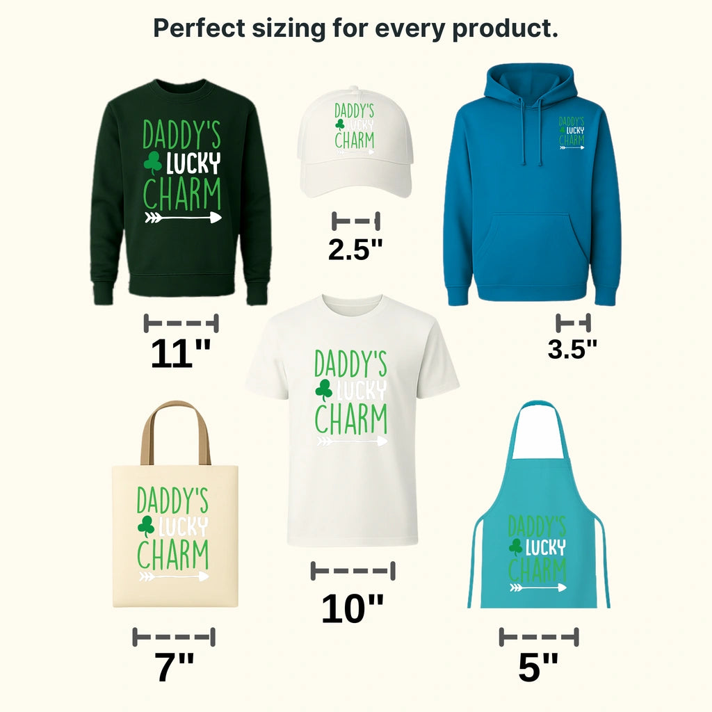 Daddy's Lucky Charm St. Patrick's Day Design - DTF heat transfer - transferlegend
