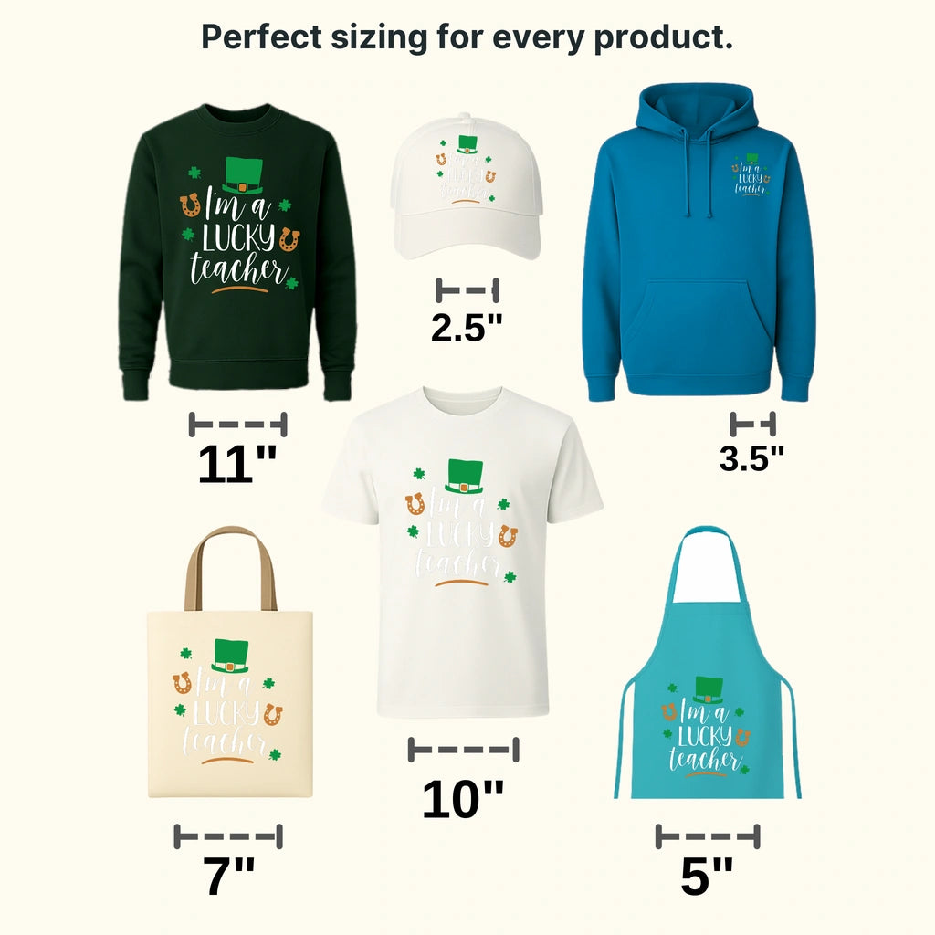 I'm A Lucky Teacher St. Patrick's Day Design - DTF heat transfer - transferlegend