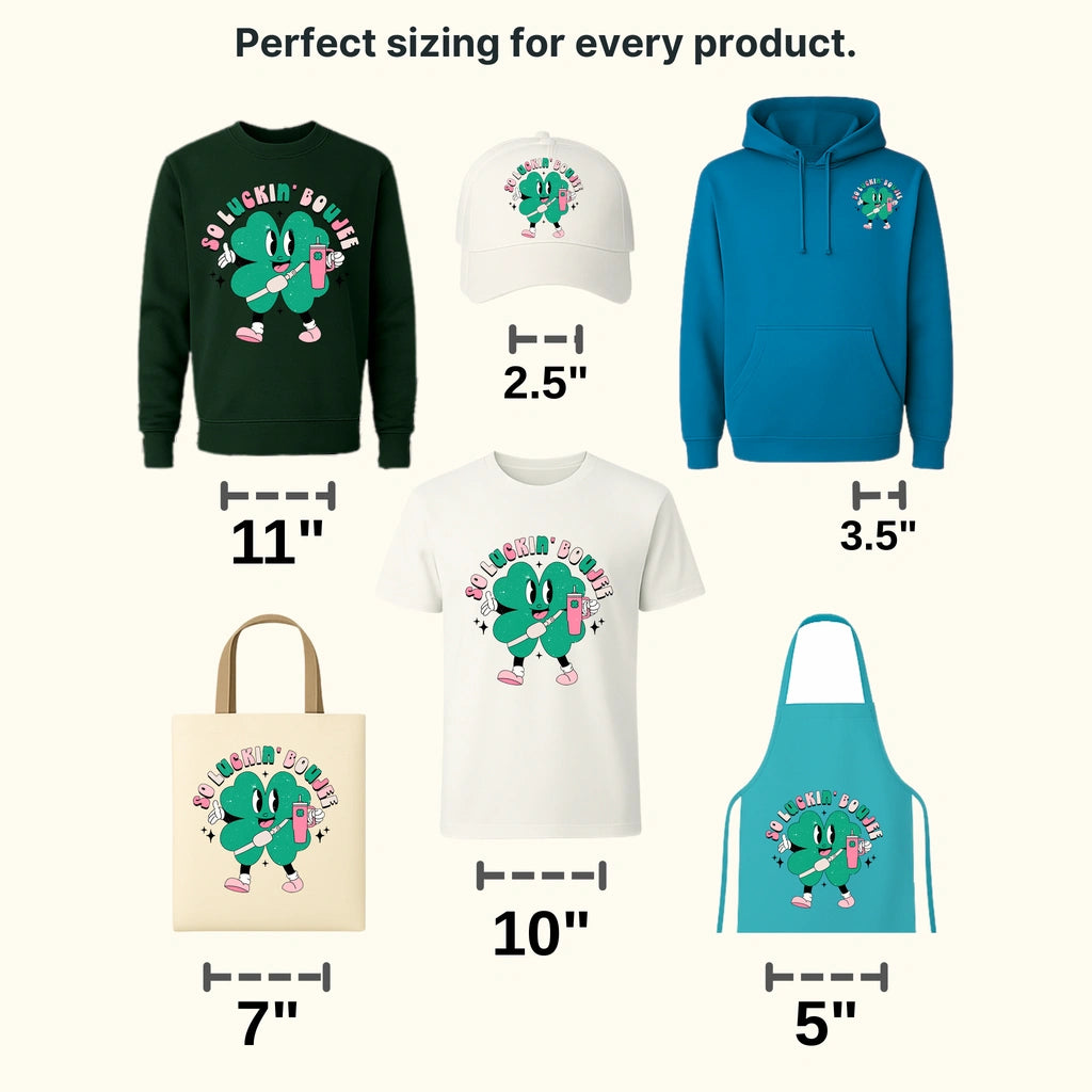 So Luckin Boujee St. Patrick's Day Design - DTF heat transfer - transferlegend